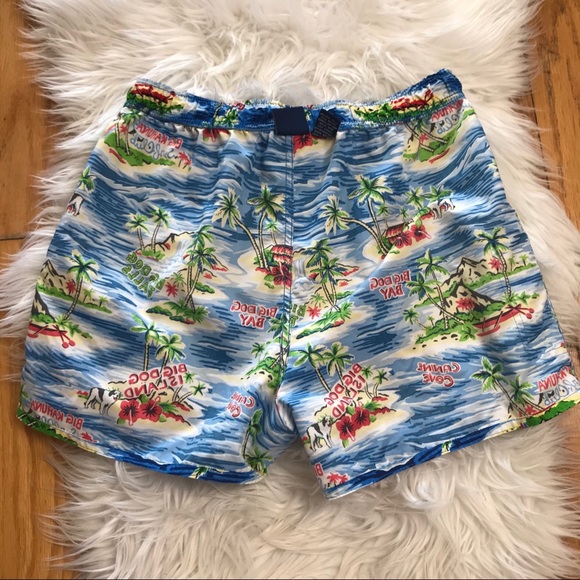 Big Dogs Novelty Swim Trunks Board Shorts Hawaii - Picture 11 of 12